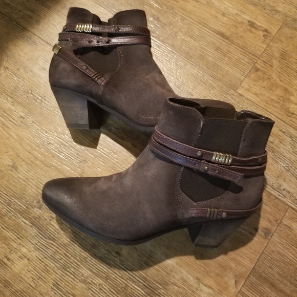 Firenze Leather Strappy Ankle Boots Booties - Picture 5 of 5